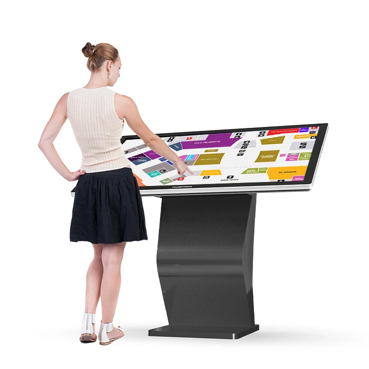 All in One Display Advertising Player Interactive Inquiry Self Service Information Kiosk Touch Screen Horizontal Query Machine