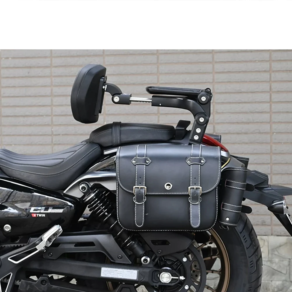 

Backrest For VOGE CU625 Manual CU625 AMT aluminum alloy folding backrest driver passenger lumbar backrest rear shelf edge bag