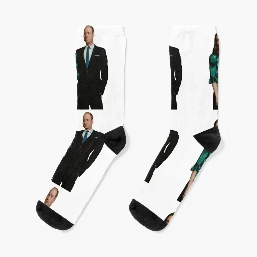 Kate Middleton and Prince William Socks funny sock essential Socks For Man Women's