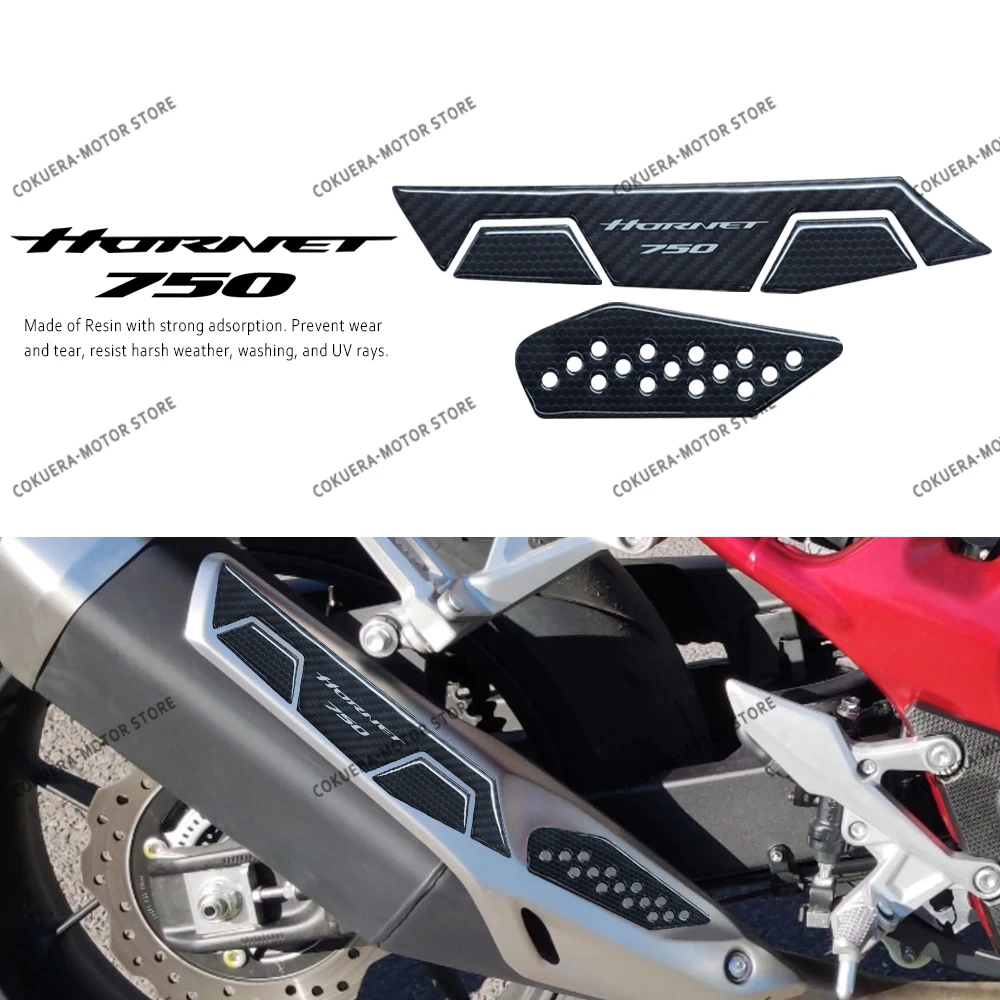 

Motorcycle Muffler Protection 3D Resin Protection Sticker For Honda Hornet CB750 2022