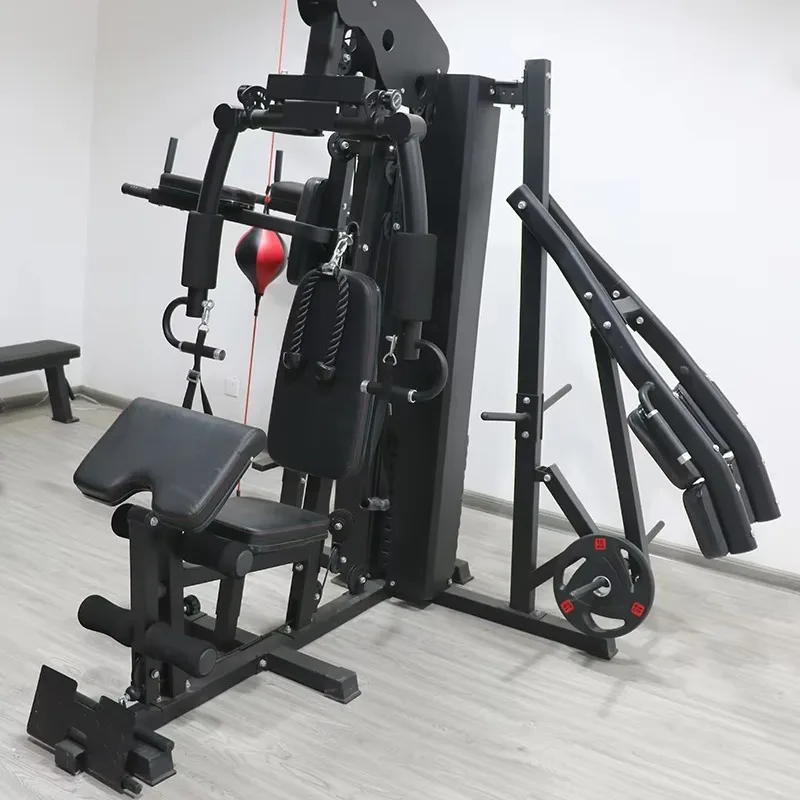 

Comprehensive Home Fitness Equipment Set Multifunctional Three-Person Station