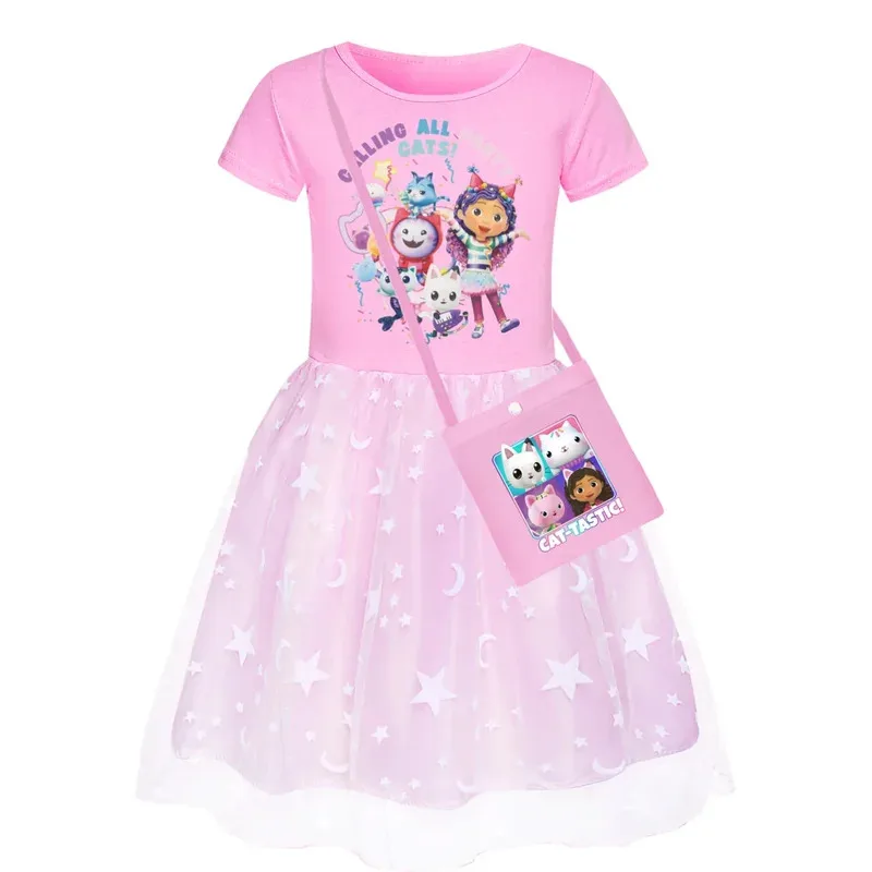 lHalloween Cosplayl Kids Gabby’s Dollhouse Cosplay Dress Anime Gabby’s Dollhouse Cats Roleplay Girls Costume Halloween Party Fas view 2