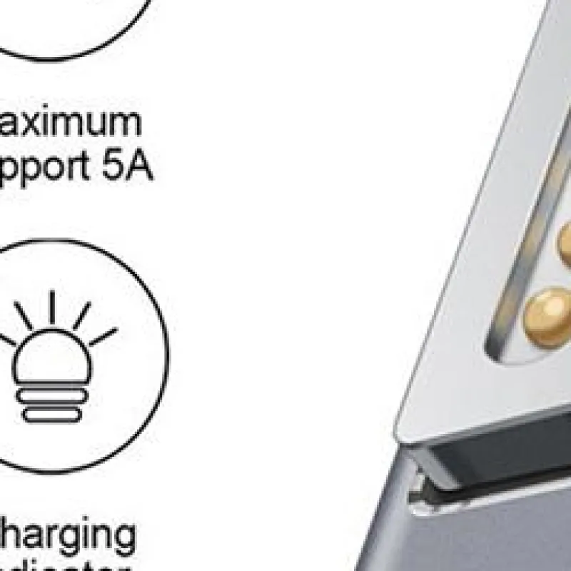 

5A PD Type-C Female to Magnetic Adapter for Macbook Air/Pro Notebook Computer Charging Magnet Plug Converter Connectors