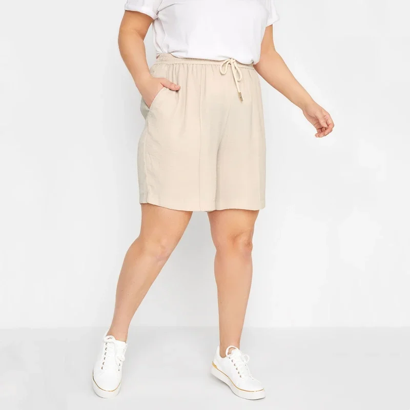 Short de sport léger pour femme, grande taille, élastique, avec poches latérales, 5XL, 6XL, 7XL