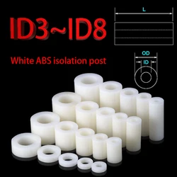 20~200pcs Insulation ABS Isolation Column Plastic Cushion Through Column PC Board Elevate Gasket Ring Round Hole Column Nylon
