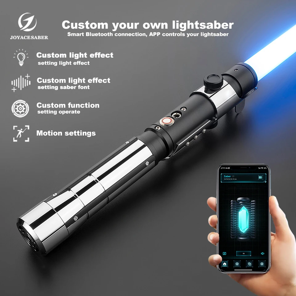 Lightsaber Star Killer Xenopixel Light Saber Jedi Neopixel Metal Handle Laser Sword Cosplay Heavy Dueling Luminous Cosplay Toys