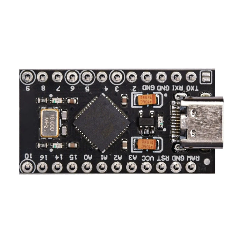 Atmega32u4 tipo C Mini Usb Pro Micro-para Arduino Atmega32u4 3,3 V/16Mhz módulo con cabezal de 2 filas de pines para Leonardo