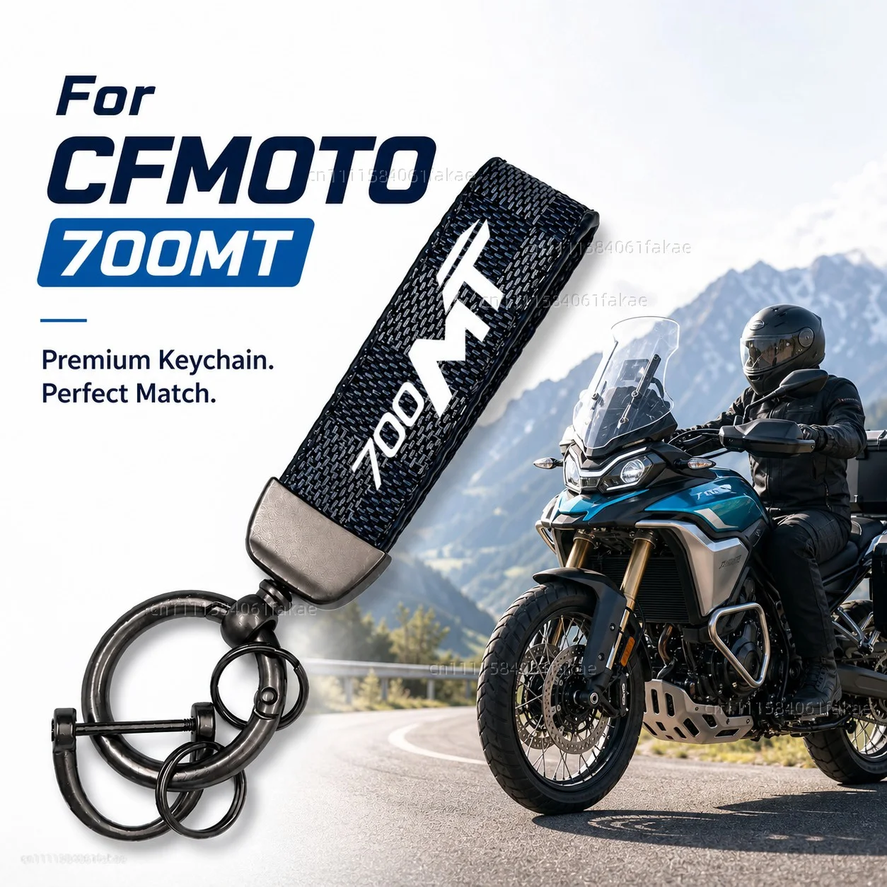 

For CF MOTO 700MT 700 MT Motorcycle Keychain Leather Key Ring Custom Logo Gift for Rider Men Women Accessories
