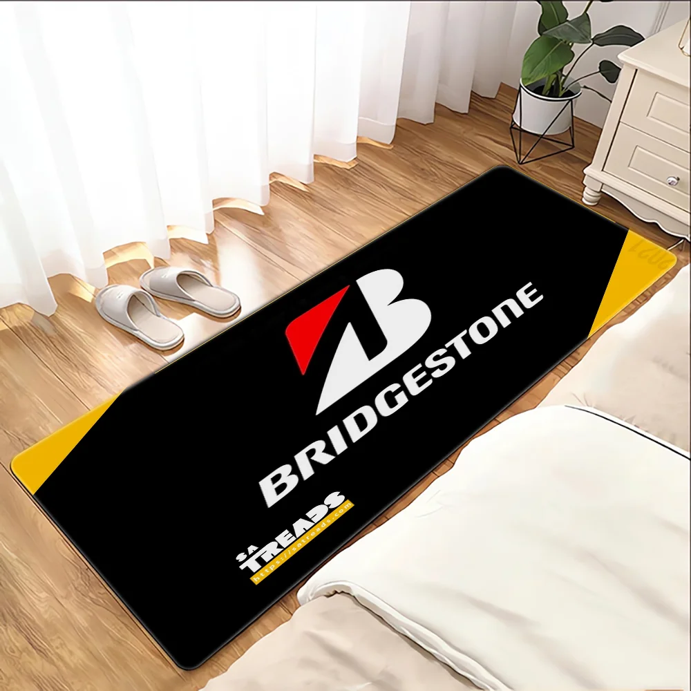 Bridgestones felpudo para puerta de entrada, Alfombra de cocina, alfombra de baño para dormitorio, habitación, balcón, lavable, antideslizante, dormitorio