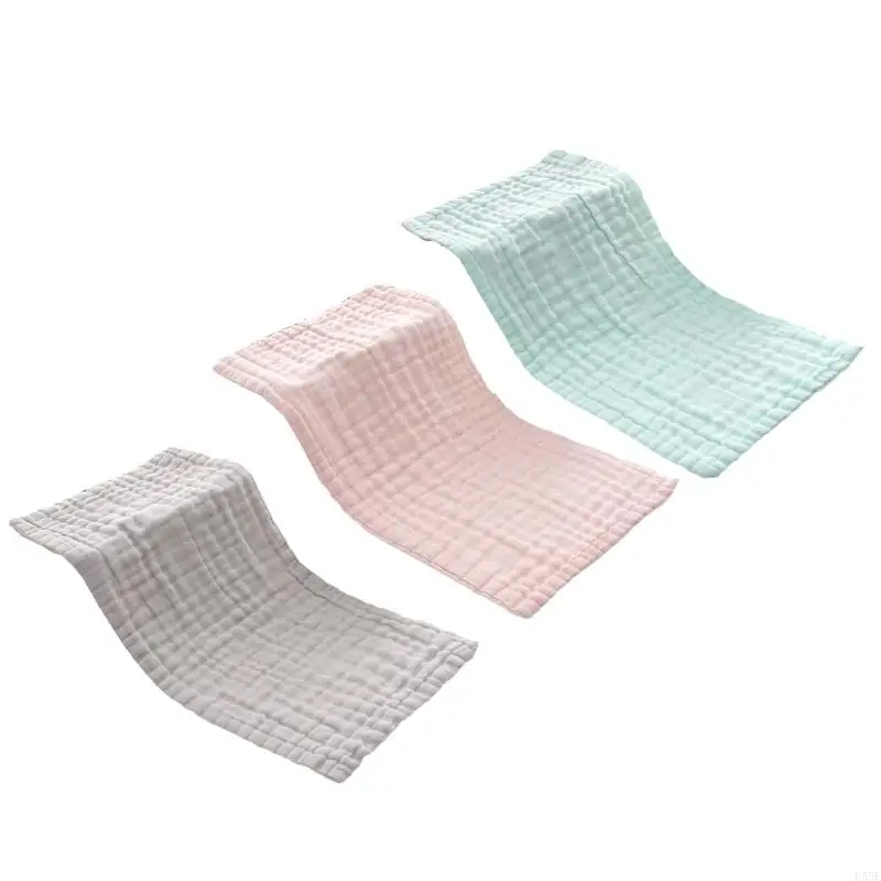 D55E Baby Wiping Towel Cotton Handkerchief Hand Cloth Multi-Layer Bibs Saliva Towels