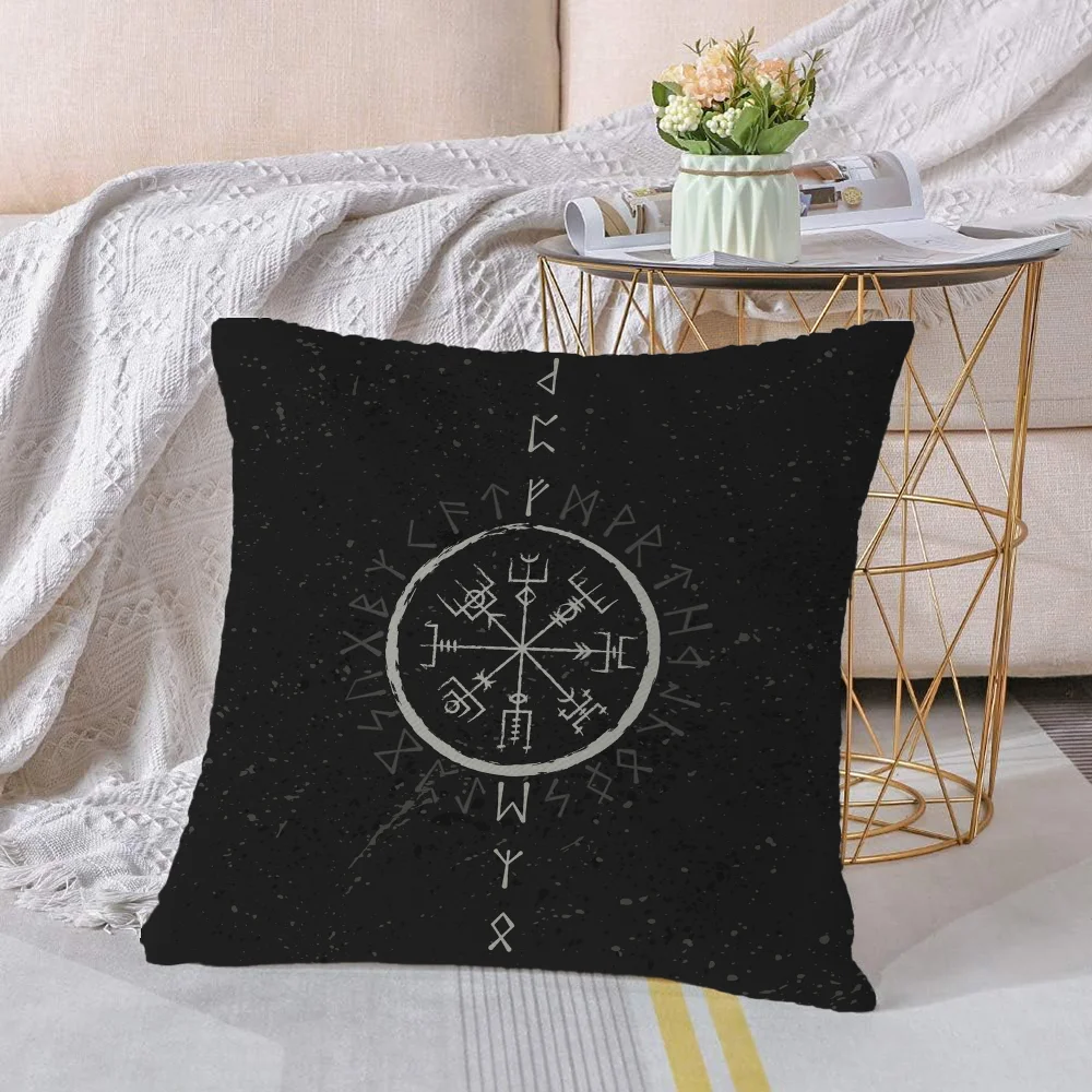 Pillow Covers Viking Talisman Bed Home Decoration 45x45 Cushions Cover Anime Decorative Cushion Chair 50x50 Garden Sofa Textile