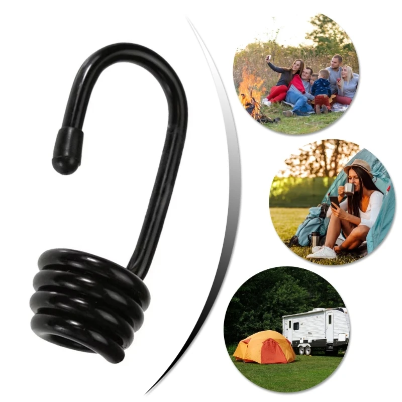 Weather Resistant Cord Hooks Suitable For Elastic Ropes, Gardening, Boating, Camping, Shock Cord Fastening, Kayaks DropShipping