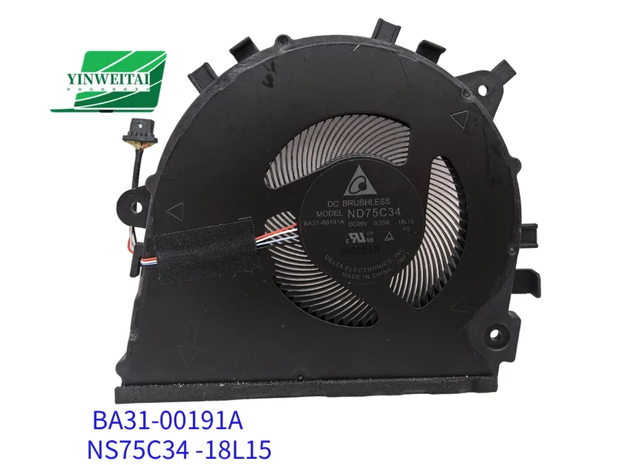 

Laptop Cooling Fan For Samsung BA31-00191A NS75C34 -18L15 DC5V