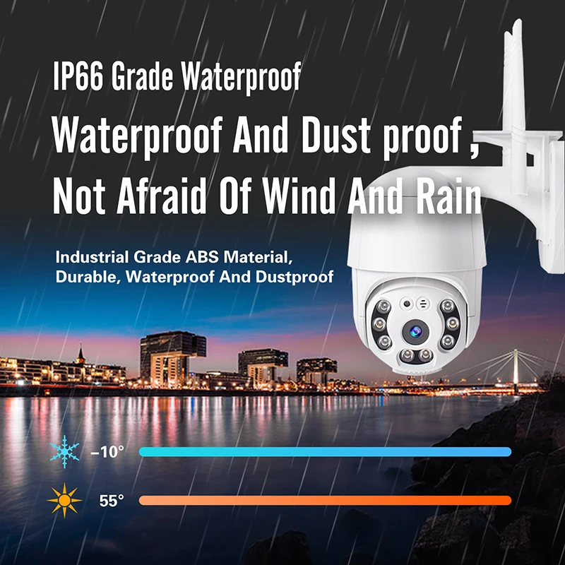 Security Protection Camera waterproof outdoor wireless monitor Network Ball Type Smart Camera WiFi CCTV Camera Tuya Video Cam