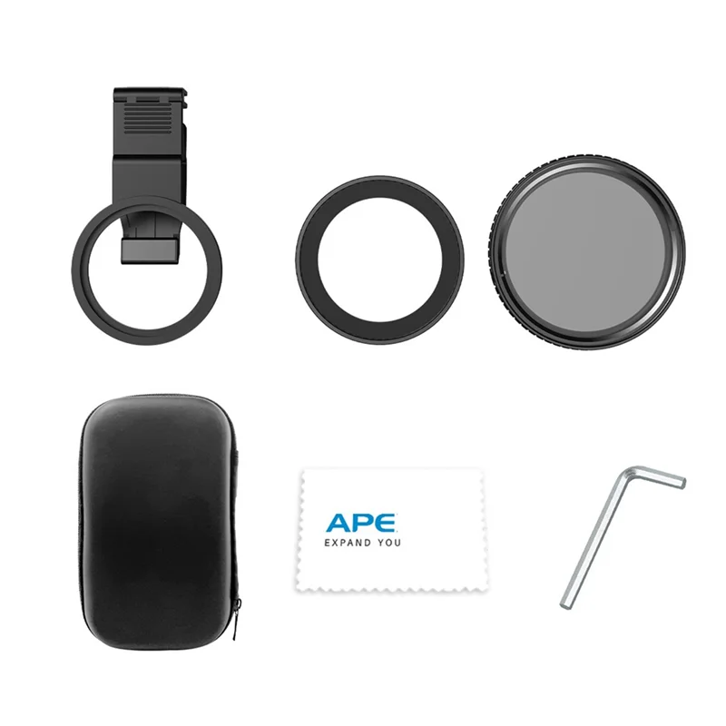 

【New User Coupon】67Mm CPL Filter Phone Clip On With Threaded Adapter Ring Cold Shoe For Iphone 16 15 Galaxy S24 67Mm Camera Lens