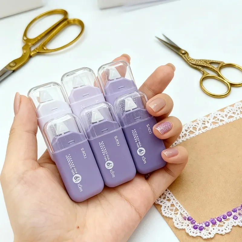 6 шт. точечная лента, двухсторонний клейкий ролик шириной 6 мм, прочная липкая лента без остатков для скрапбукинга, коллажей, офиса, ручной работы