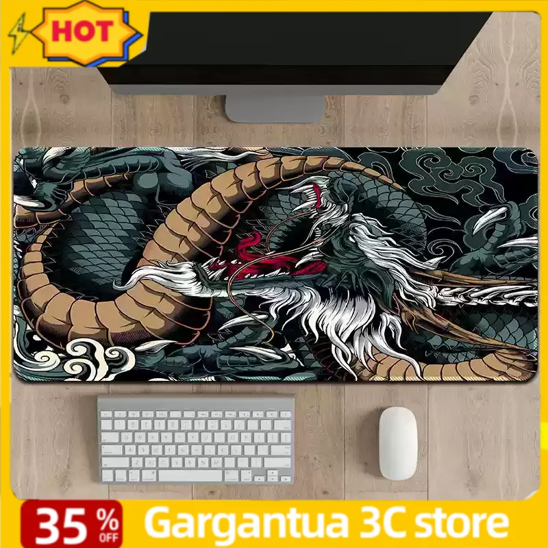 

Cool and Dashing Chinese Dragon Theme Gaming Mousepad 300x600x2mm Large Mouse Pad Cute Cartoon Table Mat Game Learning Office