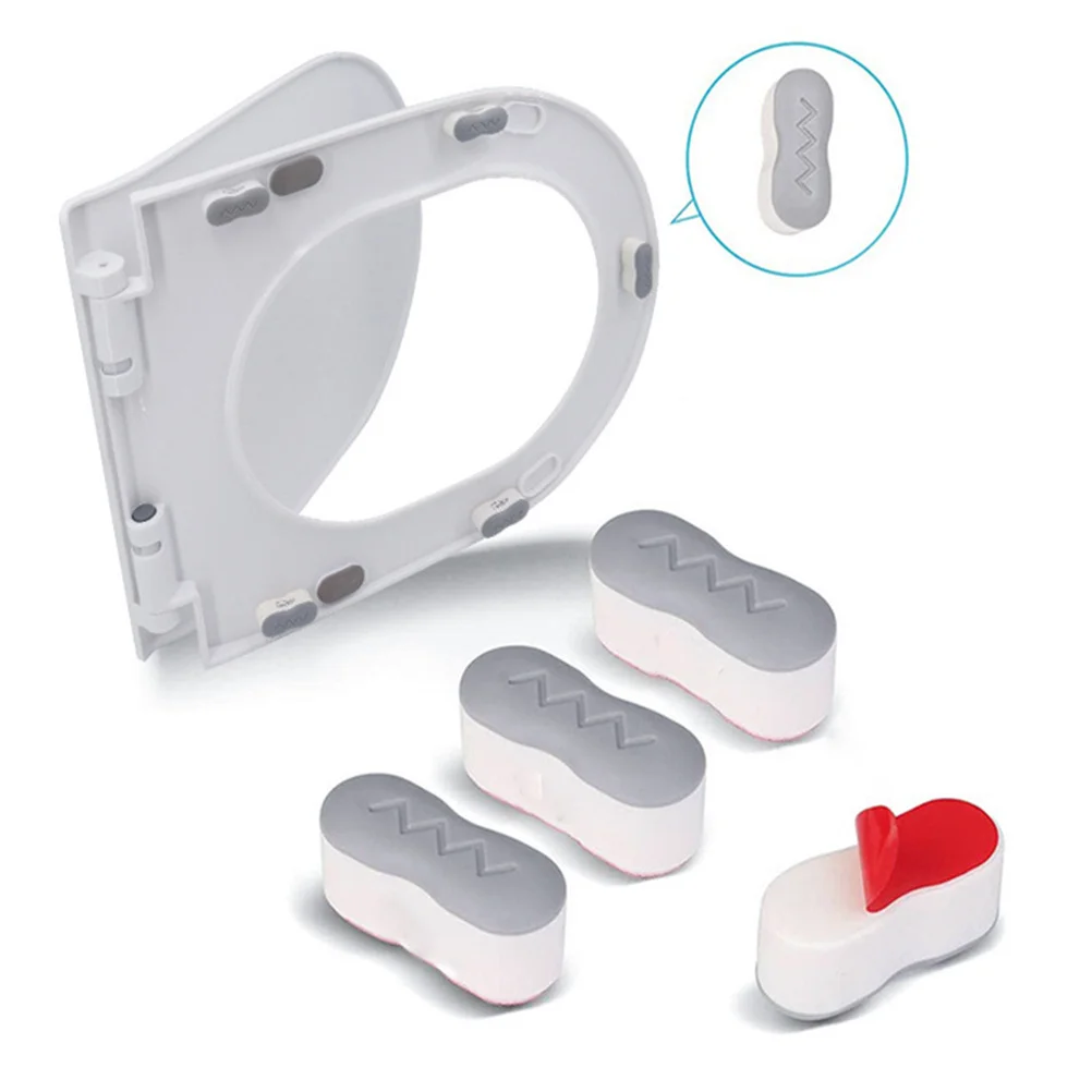 

8 шт., накладки на бампер для сиденья унитаза, ABS ТПУ, прочный сменный комплект, шумоподавление, ванная комната, дом, отель, подставки для крышки унитаза, амортизация