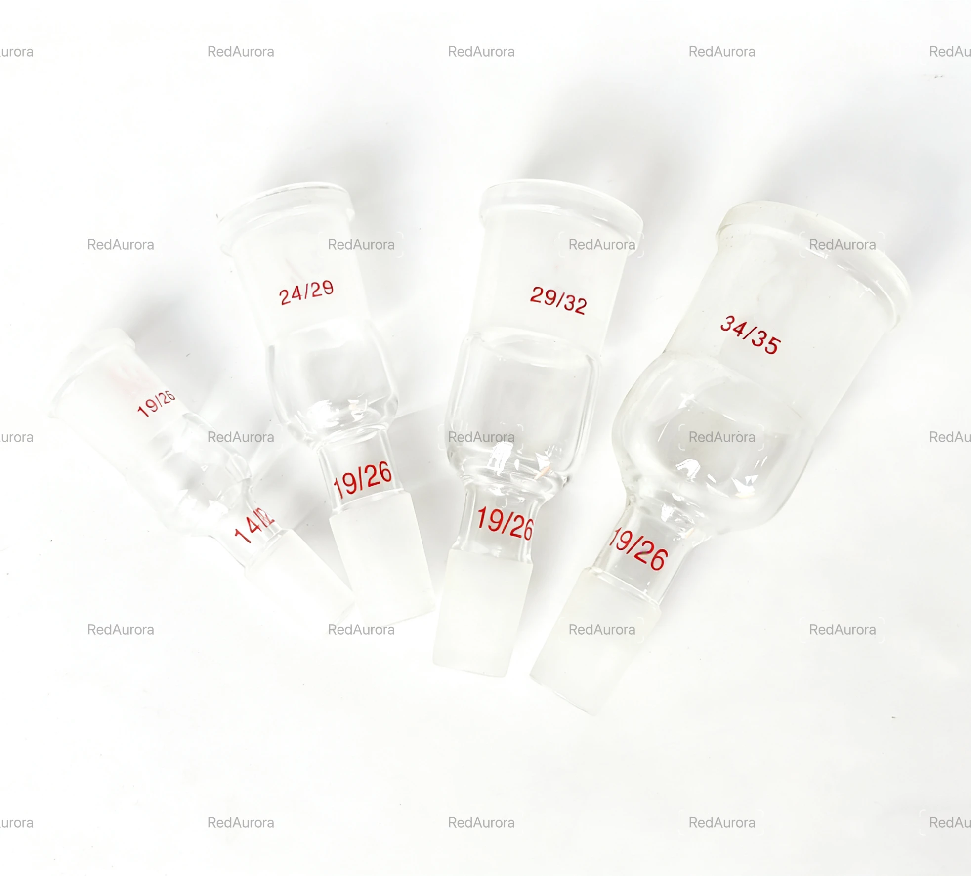 24/29 Female 14/23 Female to  Male Glass Joint Glass Reducing Transfer Adapter Glassware Laborotary