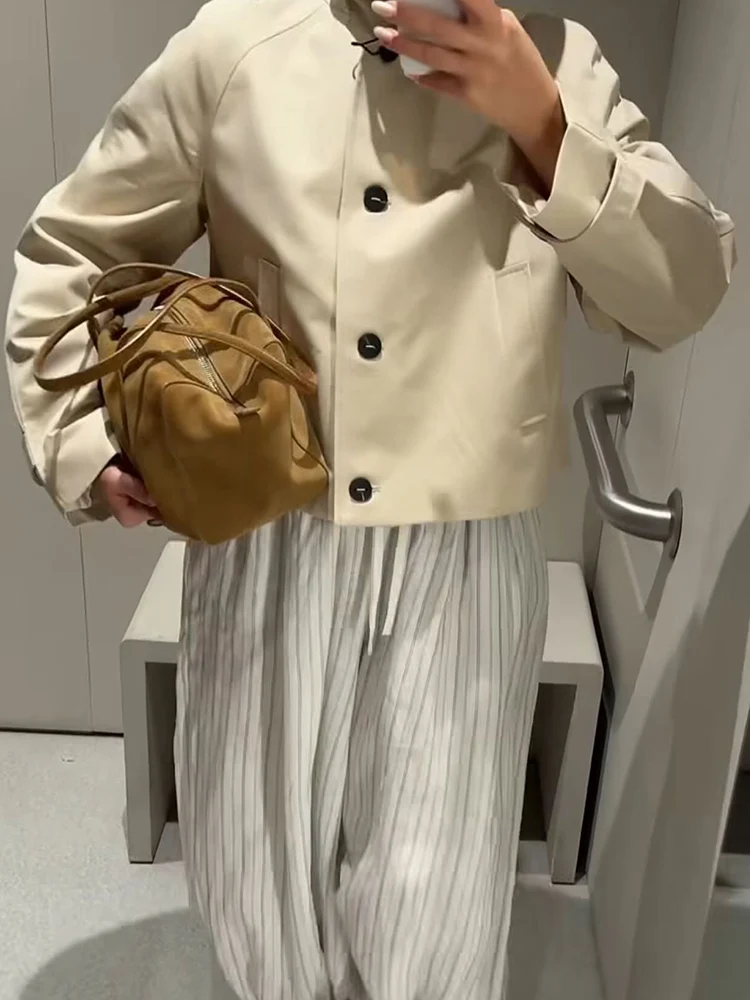 

HH женский модный универсальный однобортный карманный декор водонепроницаемый плащ женский уличный повседневный пиджак с длинным рукавом