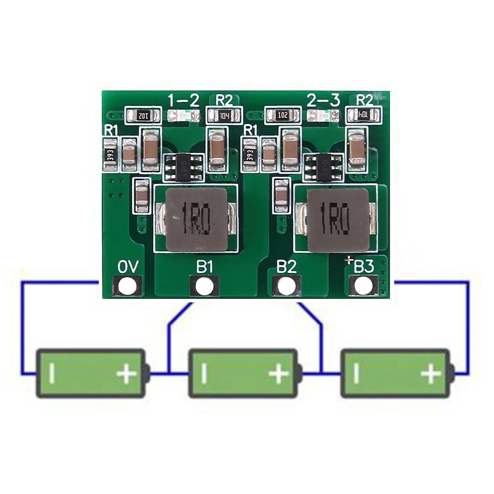 3S 1300MA Equalizer Balancer 18650 Lithium Lifepo4 Battery Protection Board BMS PCB Board Energy Transfer