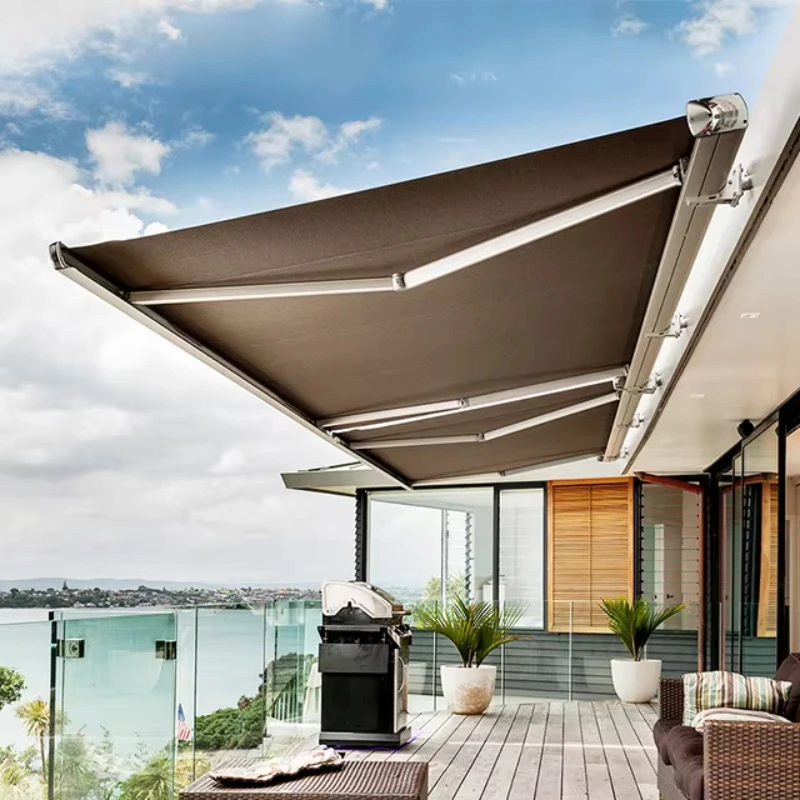 Luxury Outdoor Coffee Shop Restaurant Outdoor Restaurant Retractable Awning