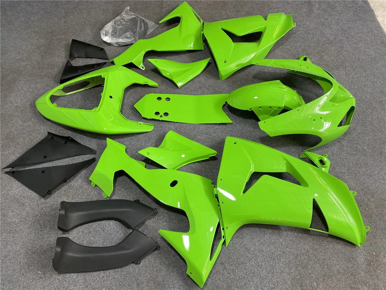 Motorcycle Fairing Kit fits to give ZX-10R 2006 2007 -10R 06 07 fairing green motorcycle housing