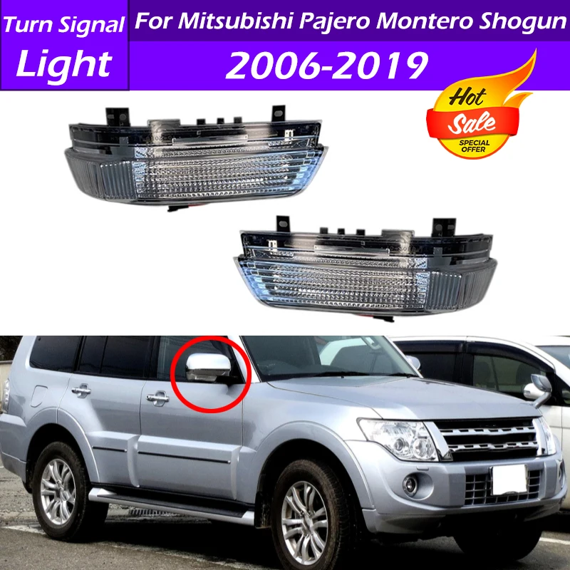 8351A029 8351A030 For Mitsubishi Pajero Montero Shogun V73 V77 V75 V93 V97 2006-2019 Car Rearview Side Mirror Turn Signal Light