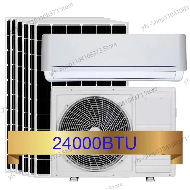 5000 W 18000 BTU 2 HP 1.5 TON 12000 BTU 1 TON SOLAR POWERED HYBRID AIR CONDITIONING SPLIT SOLAR AIR CONDITIONER