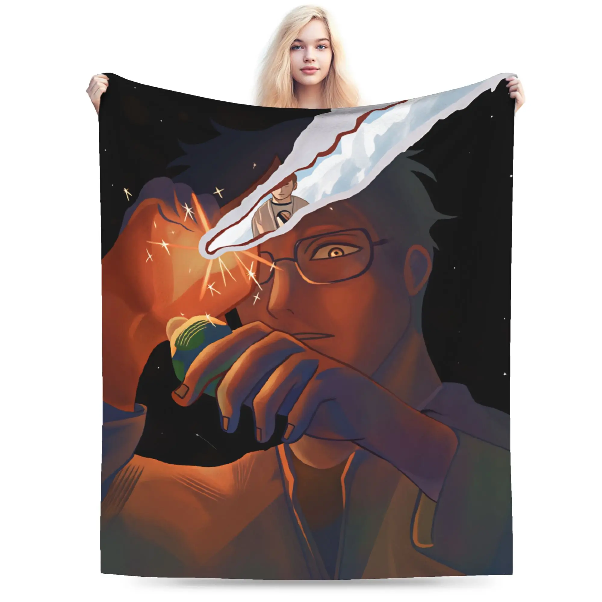 Cozy Blankets Plane Travel Project Hail Mary Bedding Throws Graphic  Bedspread For Chair Sofa Bed