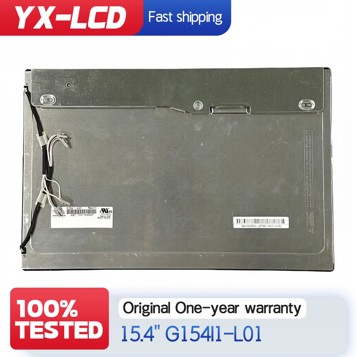 100% Tested Original 15.4 Inch LCD Display Screen Panel of G154I1-L01 G15411-LE1 G154IJE-L02 G1541JE-L02 G154I1-LE1 G15411-LE1