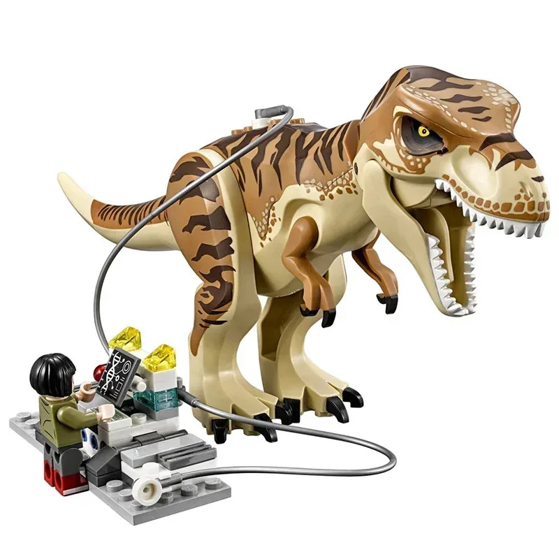 Compatible Brands Brick Sets Dinosaur Series Building Blocks 75933 T. rex Transport Car Truck MOC World Park Toys for Kids Gifts
