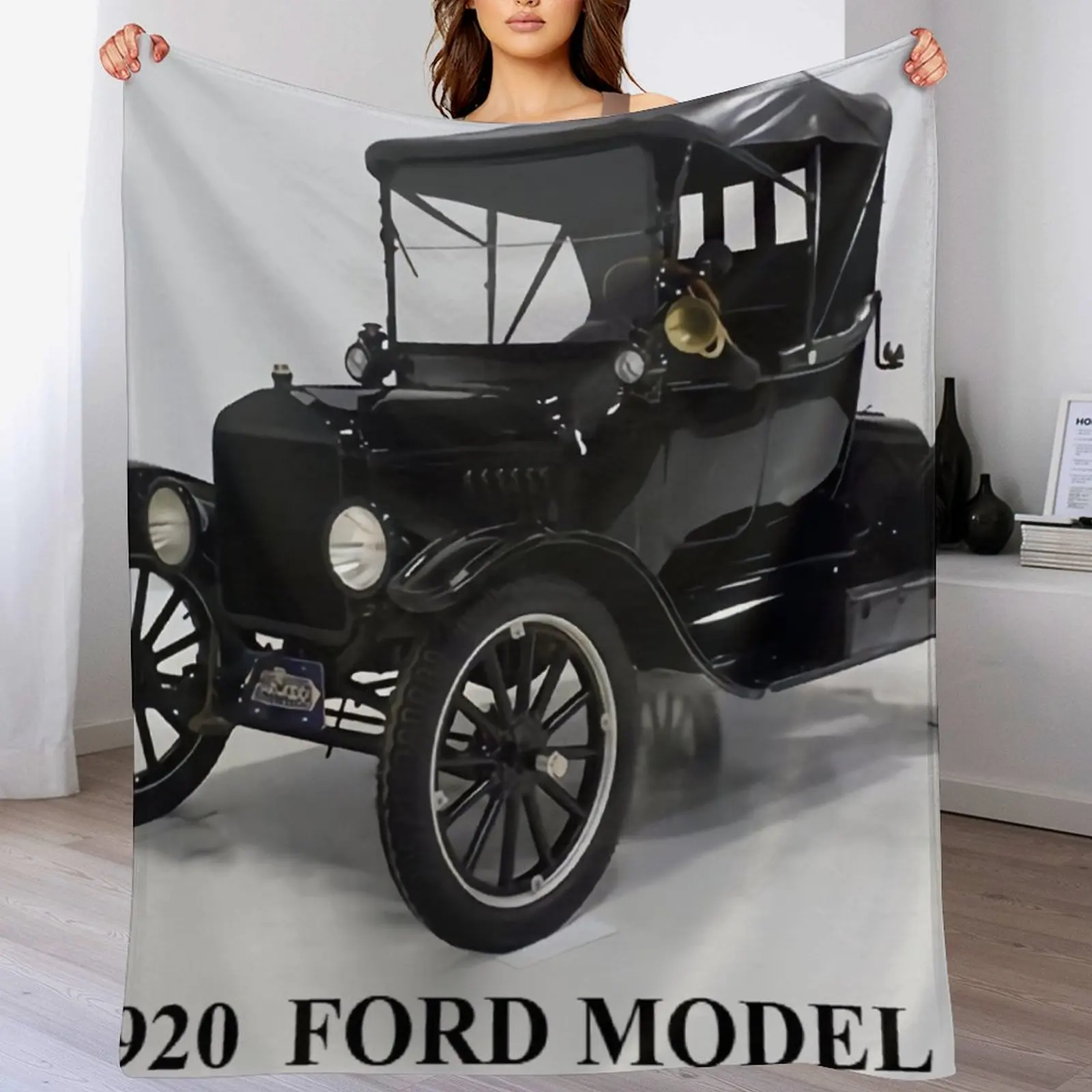 

1920 Ford Model T Throw Blanket Plush halloween Sofa Quilt Blankets