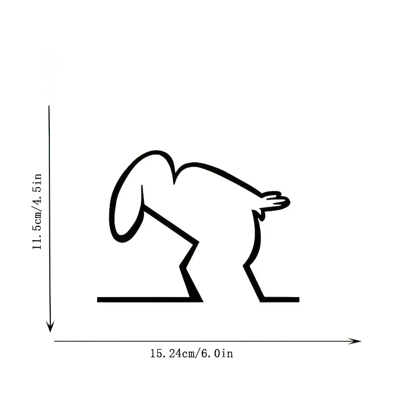 1pc Funny Car Stickers Minimalist Line Art Vinyl Decals High Quality Easy Apply & Remove for Car Truck SUV Window Styling
