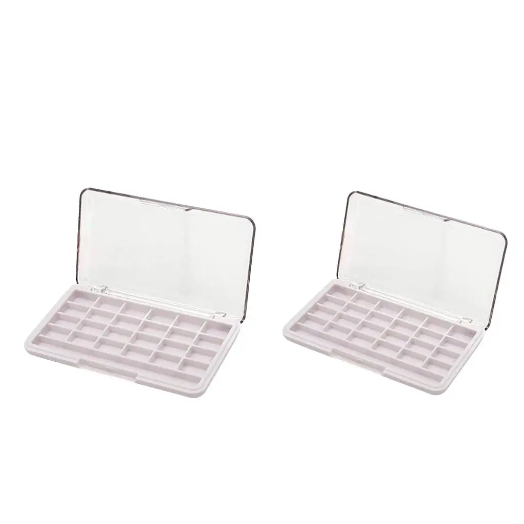 Small Eyeshadow Palette Case Empty Makeup Palette Housing Rectangle Organizer for Lipstick Blush