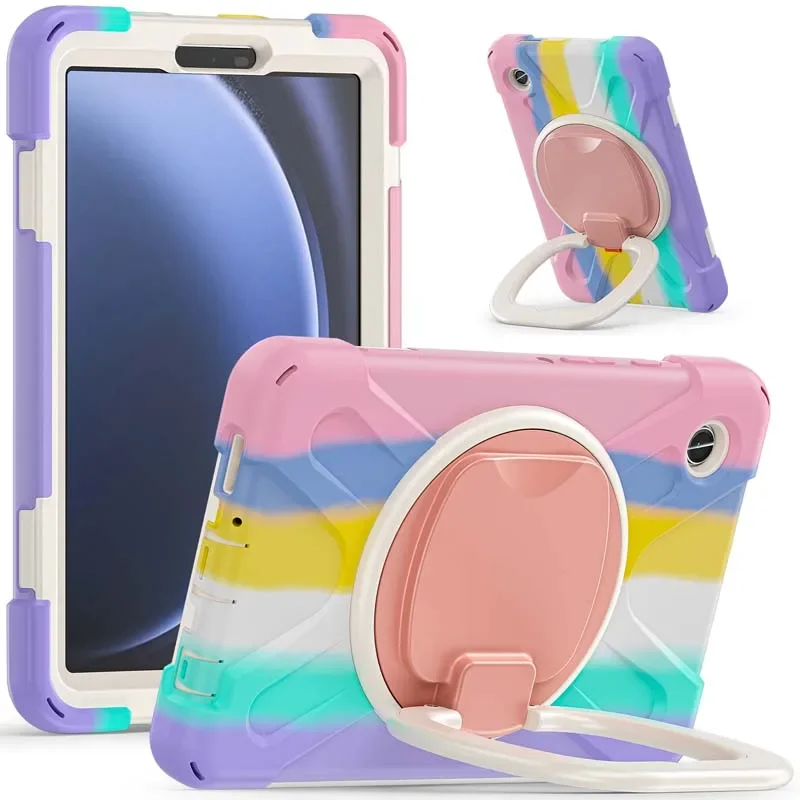 360 Degree Rotate Handle Stand Case for Samsung Galaxy Tab A9 Shockproof Cover TabA9 SM-X115 X110 8.7