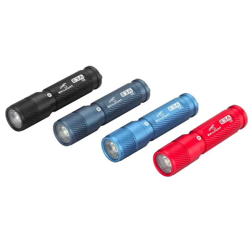 Skilhunt E3A Keychain Flashlight, LH351B LED, Available in Multi-color, TIR Optic Lens, Small Size for Easy Carry