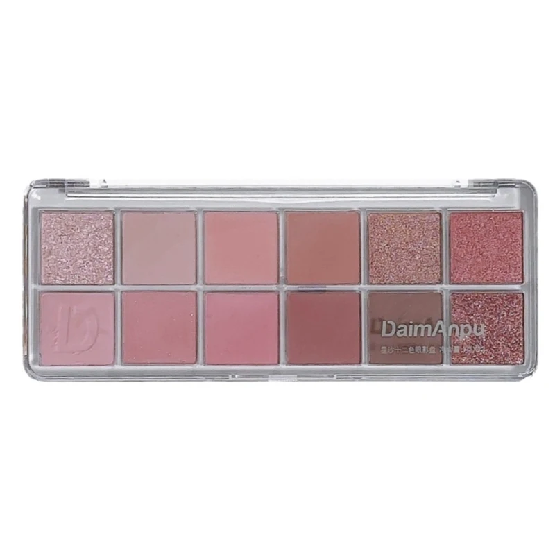 12-Color Eyeshadow Palette - Velvety Smooth, Long-Wearing Matte Shades for Everyday Wear