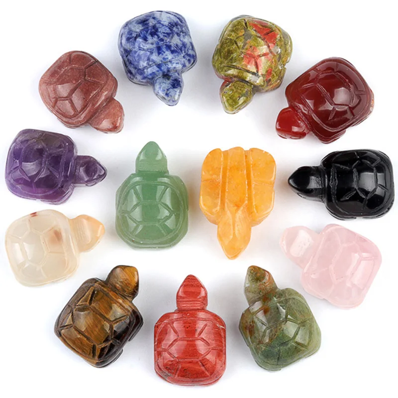 1 Zoll Natürlicher Achat-Handgeschnitzter Schutzskorpion-Taschenstein Heilkristall Schildkrötenfigur Amulett Heim- und Büro-Schreibtisch-Dekoration – Detail 4