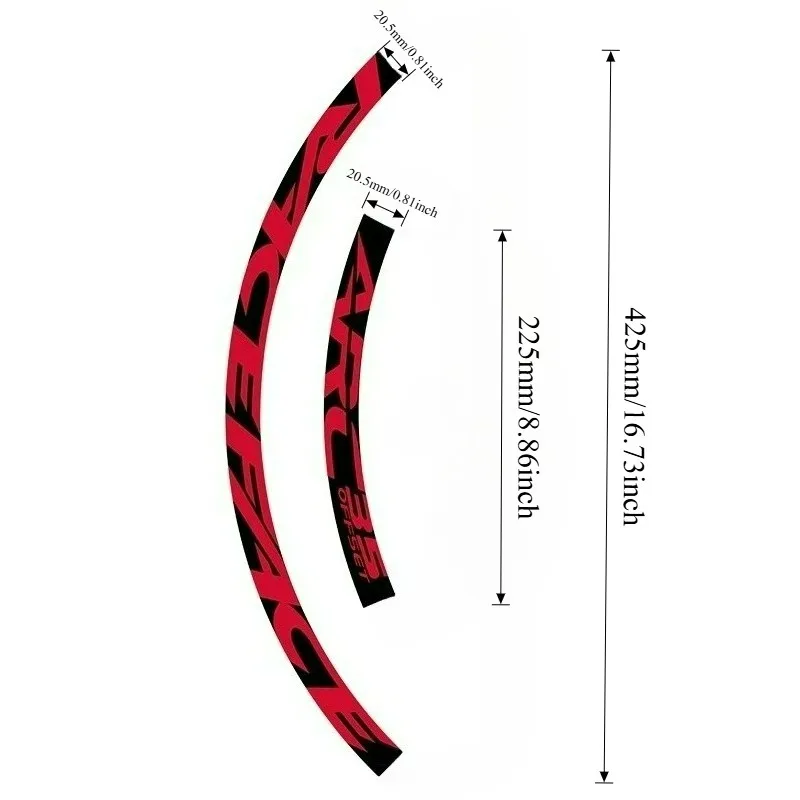 17 個/個、ライディングステッカーと装飾用、RAFA ARC35 マウンテンホイールセット用 - 自転車アクセサリー、自転車ステッカー、ロードバイク