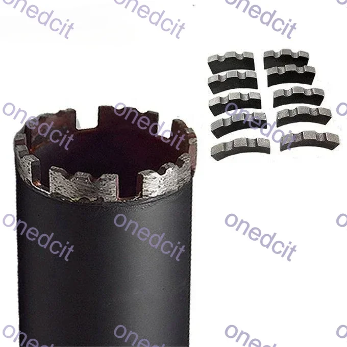 50 Stuks Boor Tanden Gebruiken Diamantboor Kroon Diamant Tand Segment Oem Aanpasbare Gereedschapsonderdelen Voor Kernboor Lassen