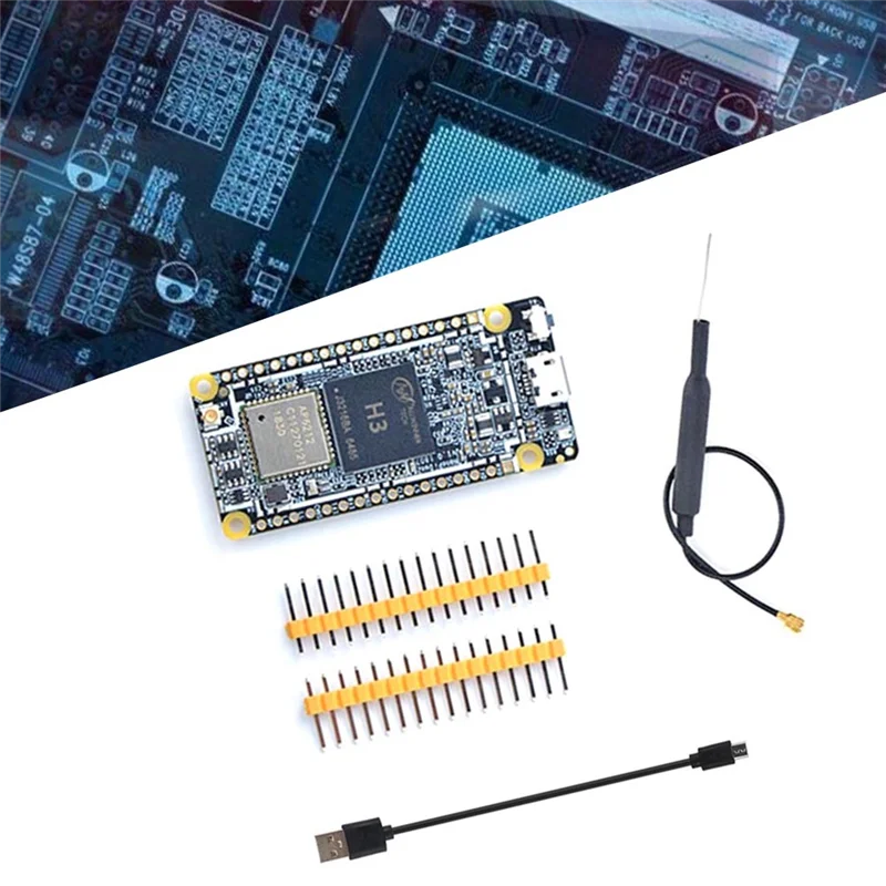 لوحة تطوير Nanopi DUO2 + كابل Micro-USB + هوائي 512 متر DDR3 Allwinner H3 واي فاي بلوتوث أطقم وحدة Ubuntu Core Iot