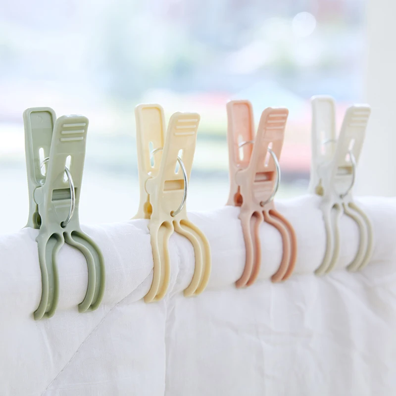 Hanger Clothespin Plastic More Durable By Large Powerful Wind Clip To Bask In The Quilt Son Tongs Wholesale Clothes Curtain