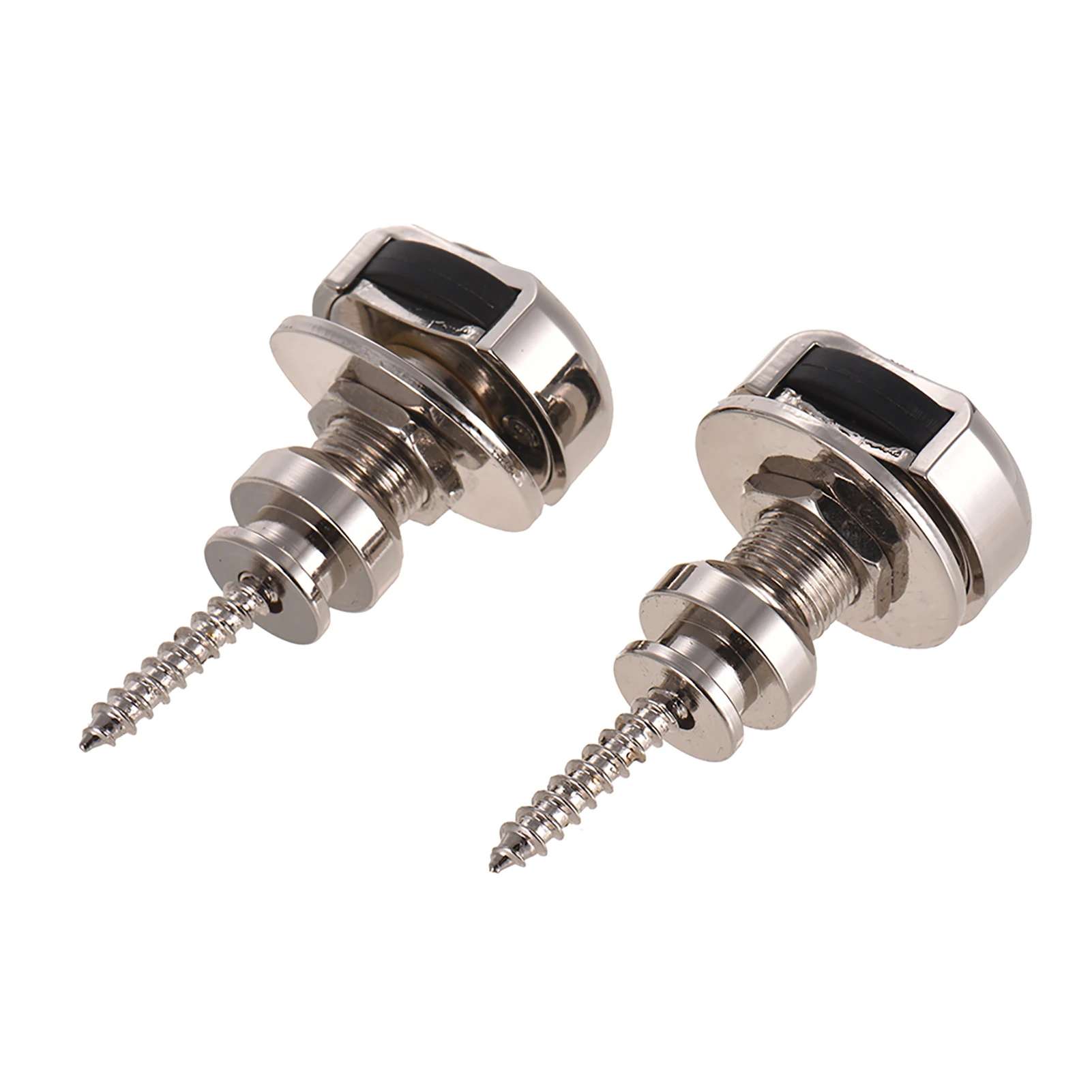 

2pcs Guitar Strap Locks Metal Security Quick Release Strap Buttons Retainer Silver Black Golden for Acoustic Electric Guitars