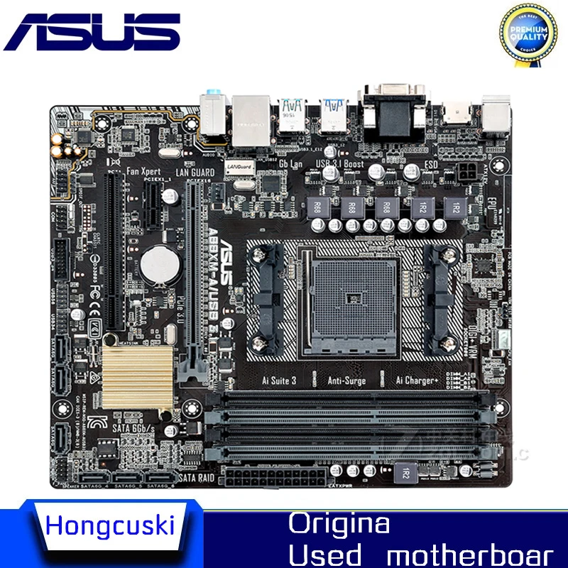 

FM2 + для ASUS A88XM-A USB/3,1 б/у оригинальная материнская плата с разъемом FM2 + FM2 DDR3 32G A88X настольная материнская плата