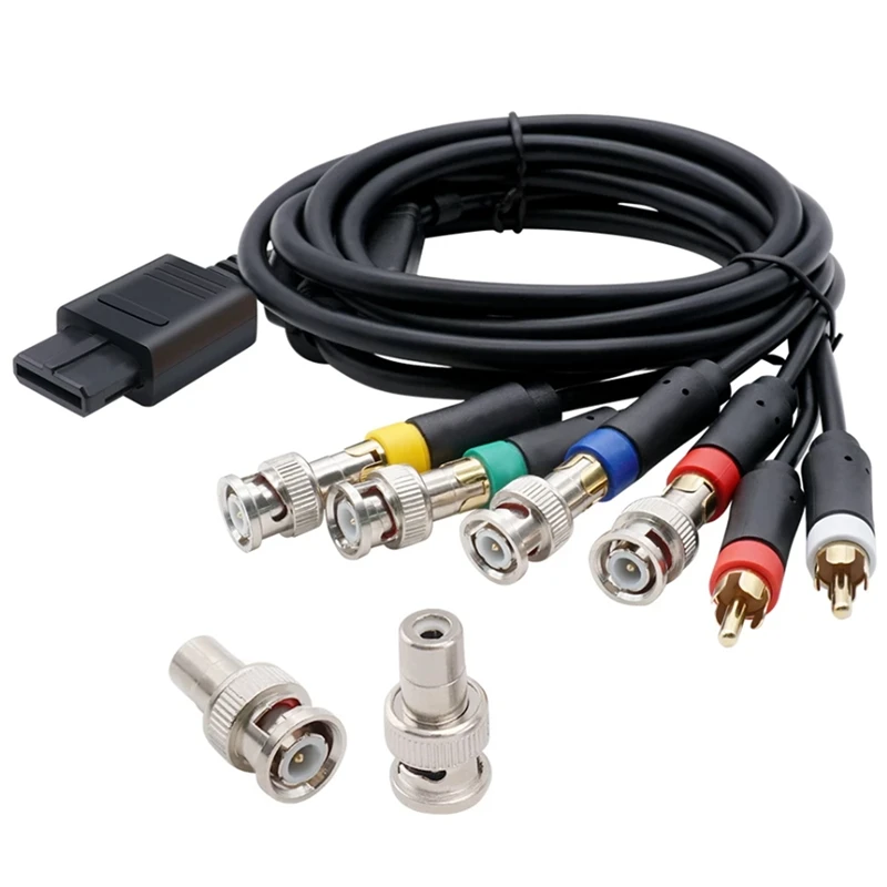 RISE-RGB/RGBS Cable For N64 SFC SNES NGC Video Consoles Composite Cable With Strong Stability