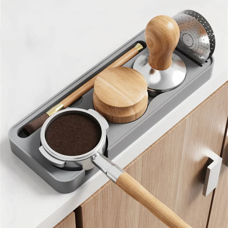 Espresso Tamper Mat Silicone Portafilter Holder Tamping Stand 51/53/58mm Coffee tamper Station Storage Organizer Barista Tools