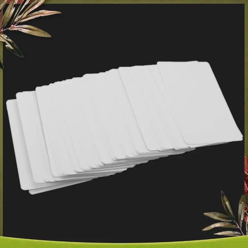 New-Blank White Cardboard Paper Message Card Business Cards Word Card DIY Tag Gift Card About 500Pcs (White)
