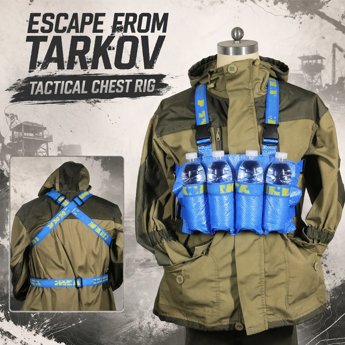 Escape from Tarkov Tactical Chest Rig EFT Gaming Adjustable Molle Vest Airsoft Paintball Gear Role-Playing Film Television Props