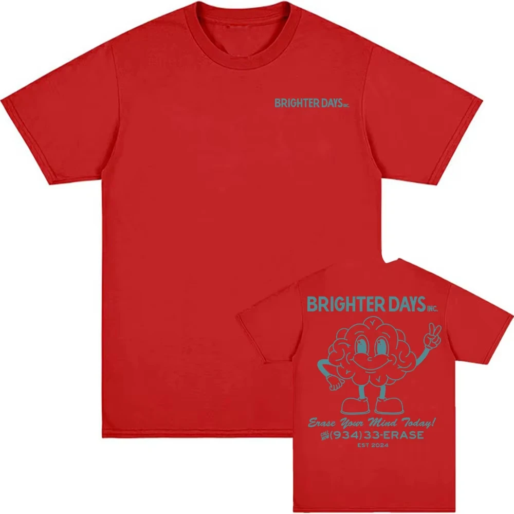 Brighter Days 934-33-ERASE Print T-Shirt Cotton Summer Tees Ariana Grande Eternal Sunshine Album Graphic T Shirt for Men Women